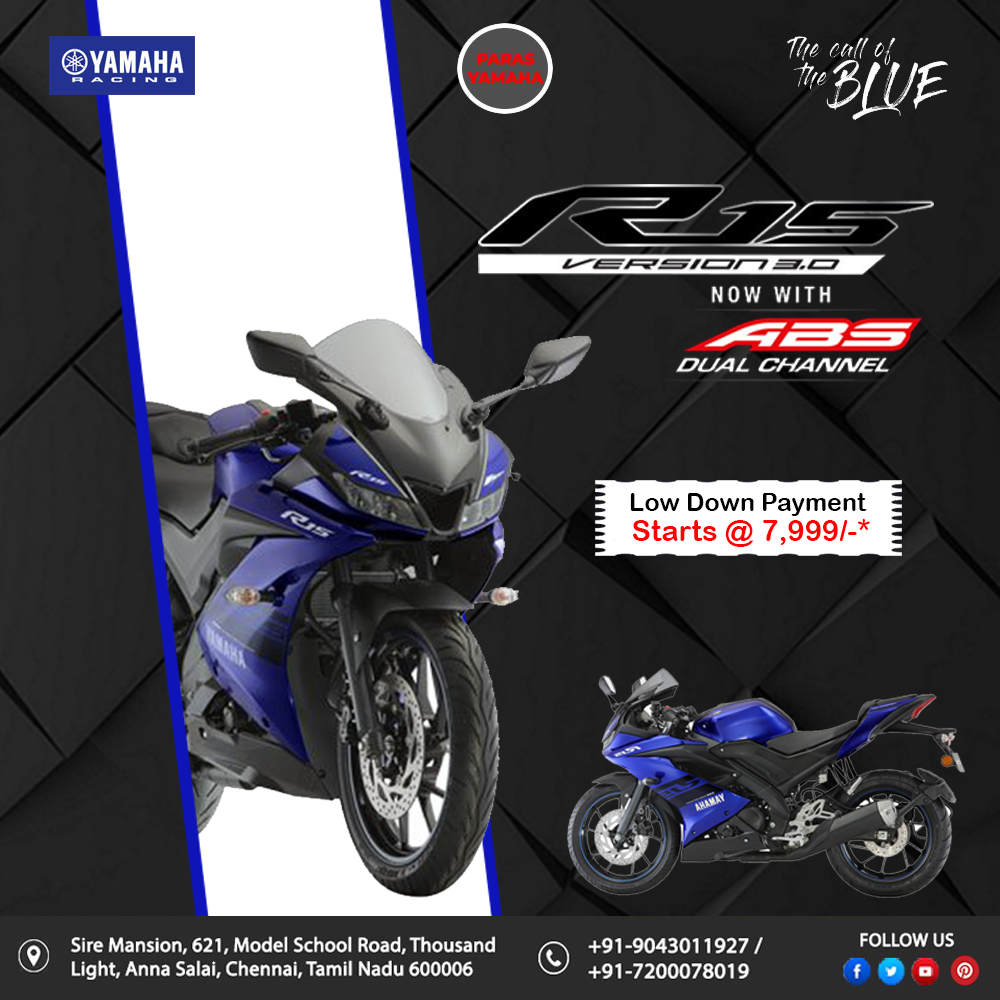 Yamaha R15 V3 Doesn T Fail To Impress Borrowing All Features From